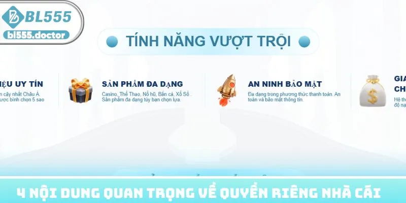 4 nội dung quan trọng về quyền riêng nhà cái